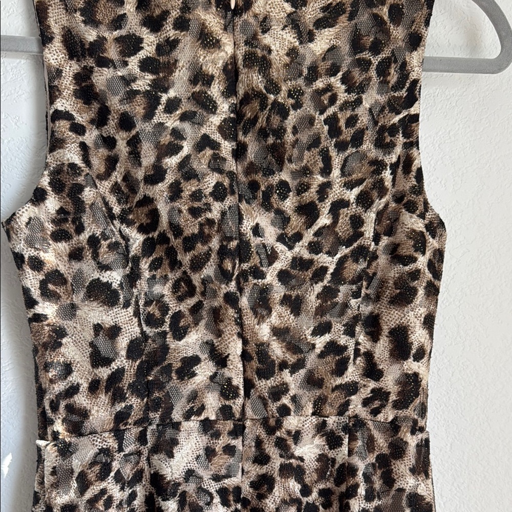 XXI Black and Tan Sheath Mini Dress - Picture 4 of 9